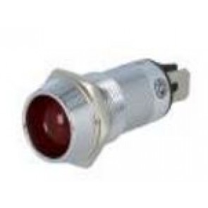 Indicator LED recessed 12VDC RED IP40