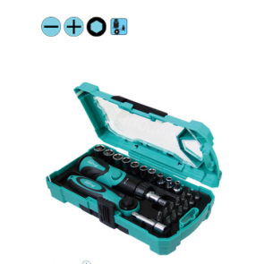 26PCS 1/4" Drive Socket& Screwdriver Set SD-2316M 