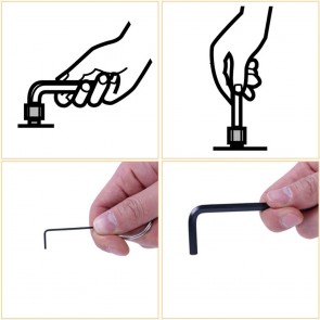 8Pcs Ring Type Hex Key Set (1.5,2,2.5,3,4,5,5.5,6mm)