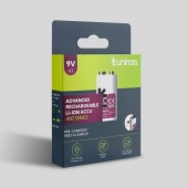 9V Block Li-ion polnilna baterija USB-C 