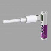 AAA 1,5 V Li-ion polnilna baterija (1 kos) USB-C 