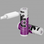 AA 1,5 V Li-ion polnilna baterija (1 kos) USB-C 