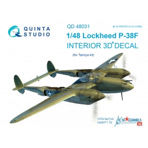3D nalepke P-38F 1/48 za Tamiya