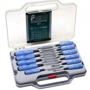 11-delni komplet profesionalnih varnostnih izvijačev Torx