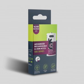 RCR123 3,7V Li-ion polnilna baterija USB-C 