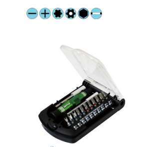 23-delni komplet izvijačev in šestrobnih ključev v dveh modelih 4mm in 1/4