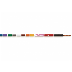 Tasker enožilni flexible cable 0,22mm črn