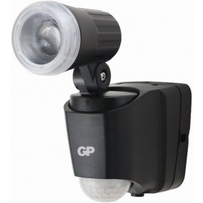 GP Safeguard CordlessLite RF1 Black - zunanja varnostna LED svetilka s PIR senzorjem