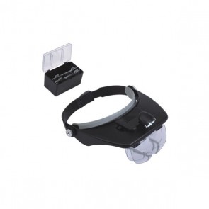 Naglavna lupa z LED LUČKO